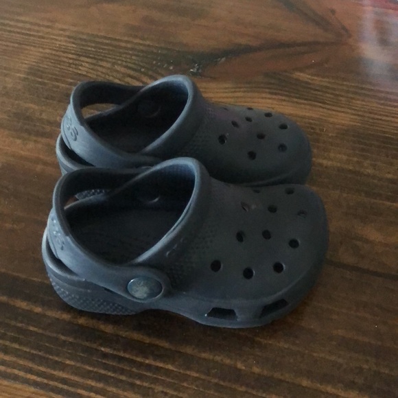 Toddler Navy Blue Crocs - Picture 2 of 2